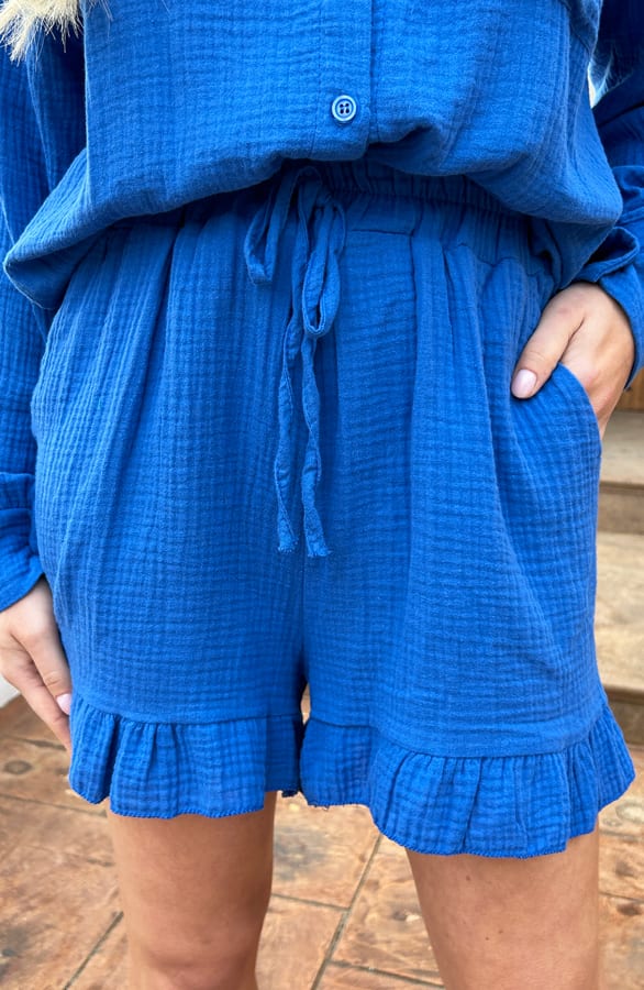 Mousseline Short Amy Kobalt – shoparchief