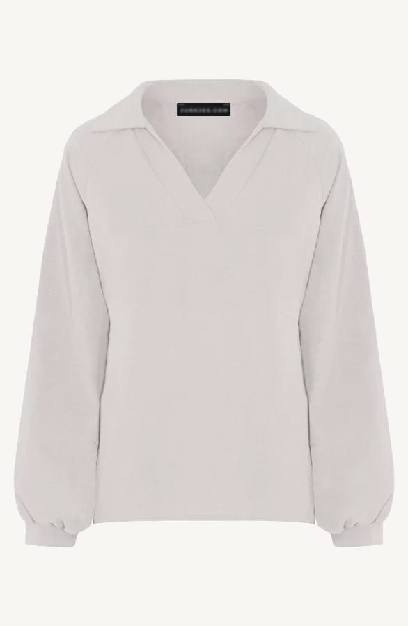 Oversized Blouse Xenna Light Beige – shoparchief