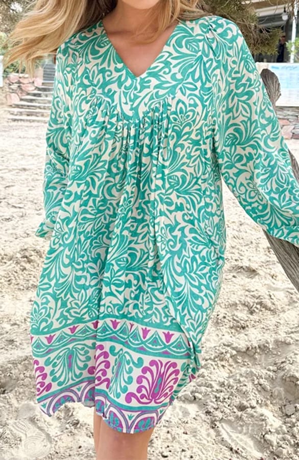 Print Pocket Tuniek Brooke Mint – shoparchief — foto 2