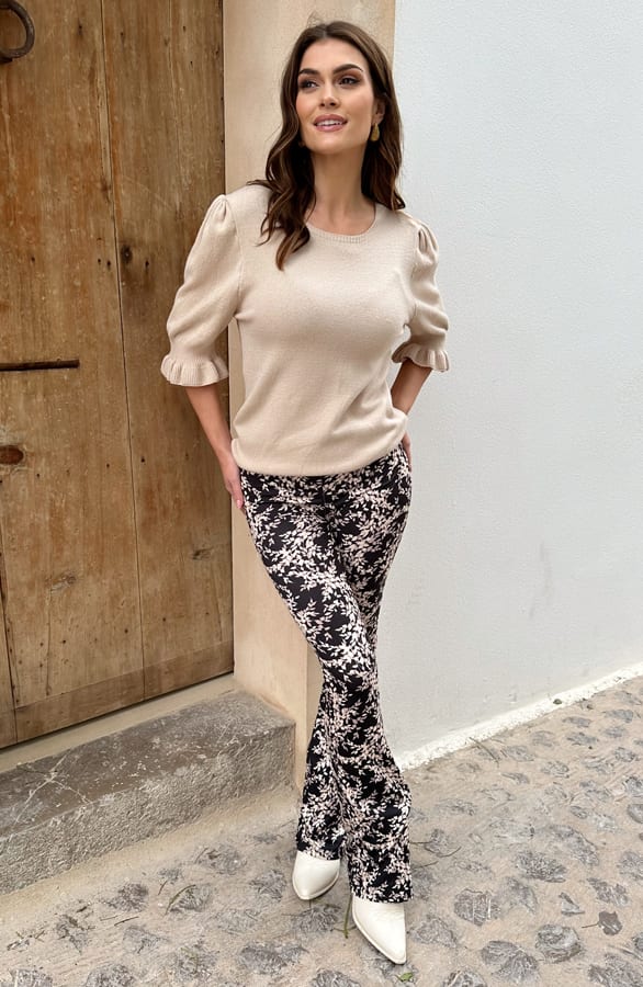 Ruffle Top Noelle Beige – shirts & tops — foto 3