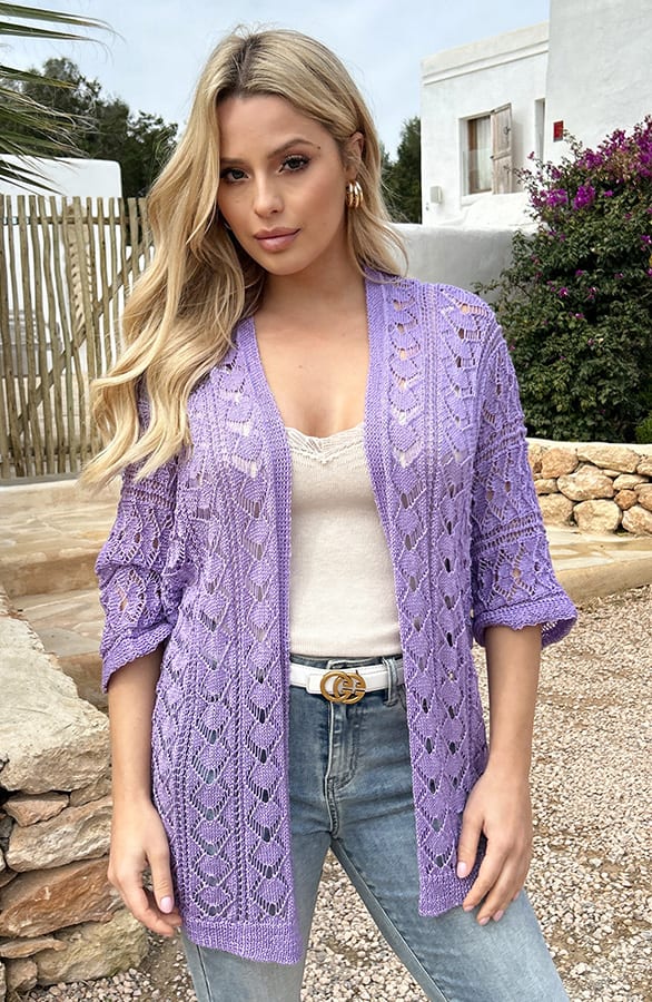 Soft Ibiza Cardigan Beau Lila – shoparchief — foto 4