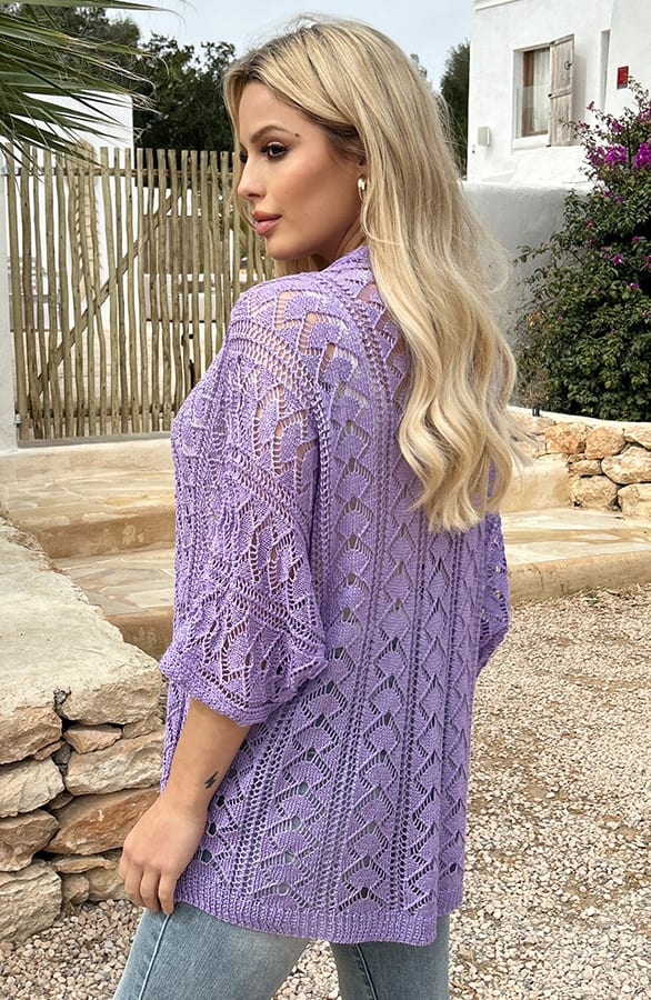 Soft Ibiza Cardigan Beau Lila – shoparchief