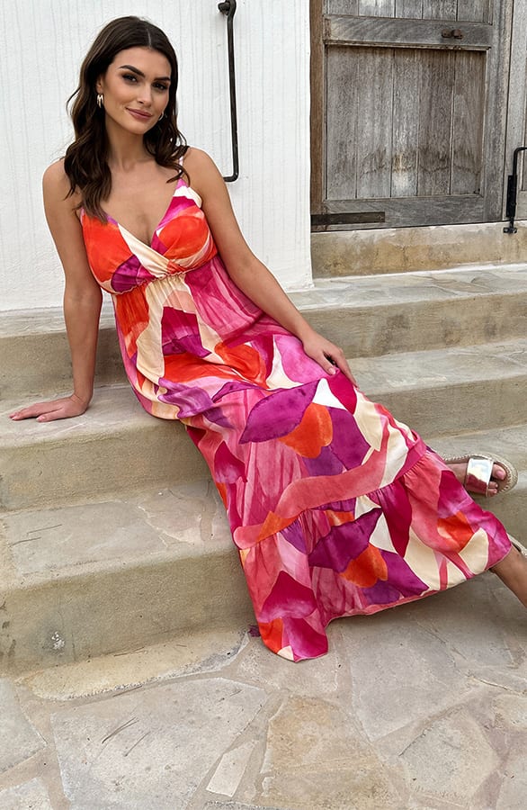 Maxi Spaghetti Jurk Jacky Roze – shoparchief — foto 13