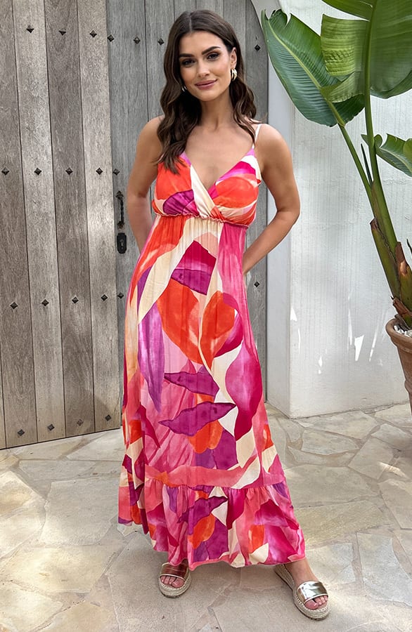 Maxi Spaghetti Jurk Jacky Roze – shoparchief — foto 9