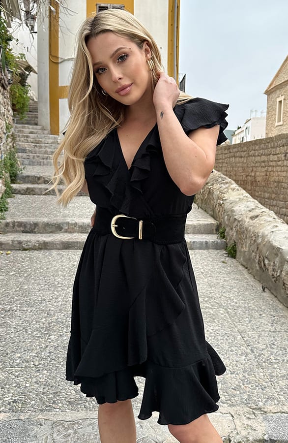 Stretchy Suede Riem Marcha Zwart – accessoires — foto 4