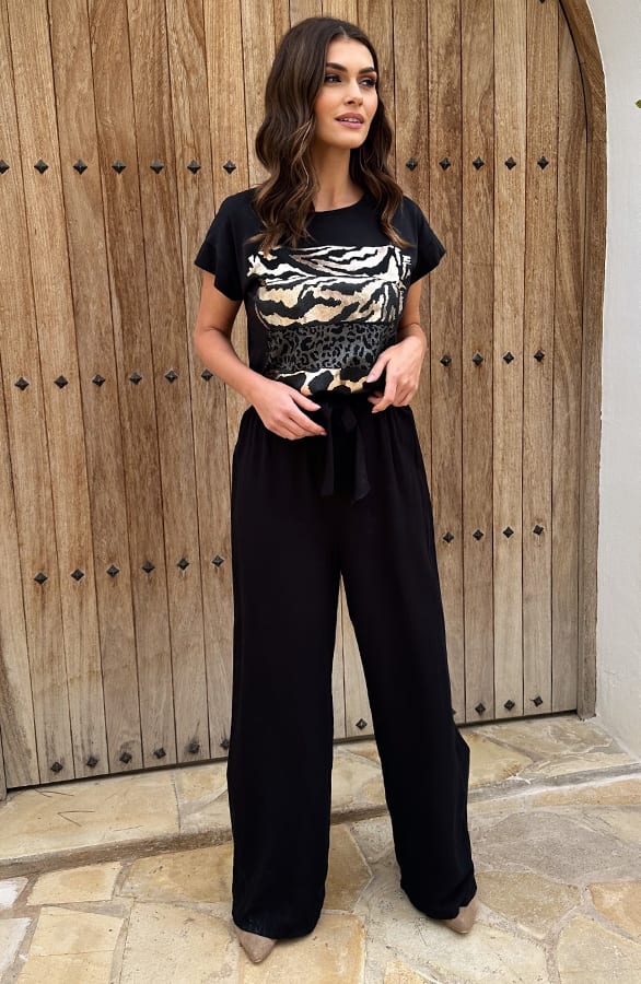 Strik Broek Linnen Elles Zwart – shoparchief — foto 6