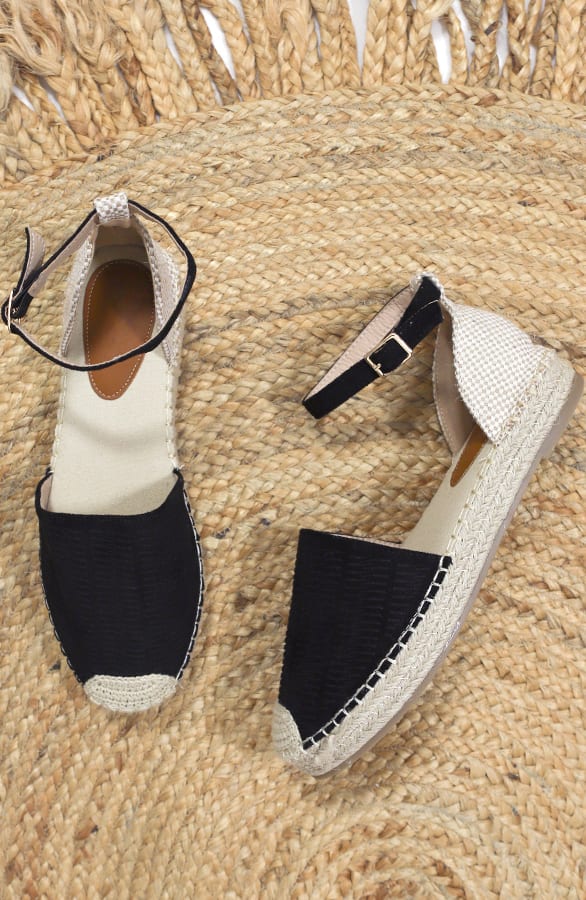Suède Espadrilles Sunna Zwart – shoparchief — foto 4