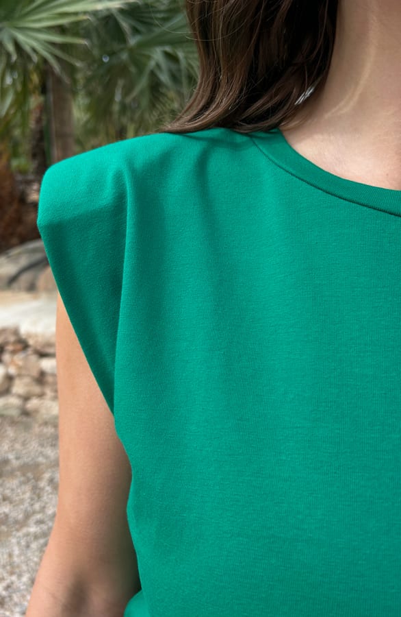 Top Schoudervulling Jade Bright Green – shoparchief — foto 5