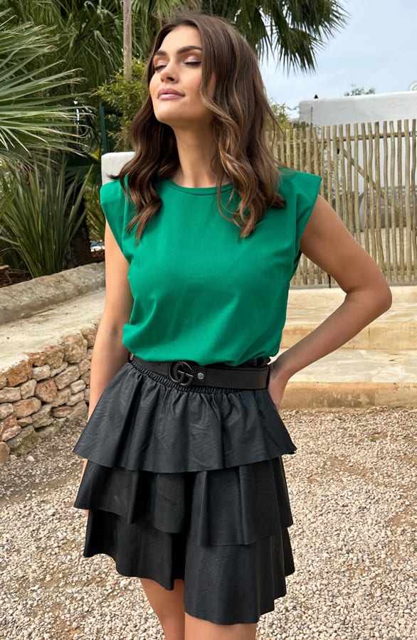 Top Schoudervulling Jade Bright Green – shoparchief — foto 3
