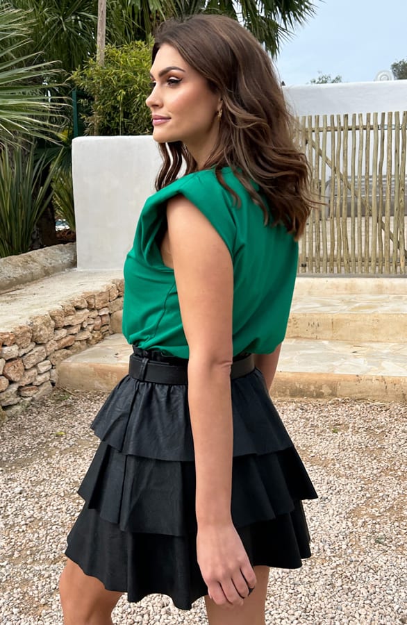 Top Schoudervulling Jade Bright Green – shoparchief — foto 4