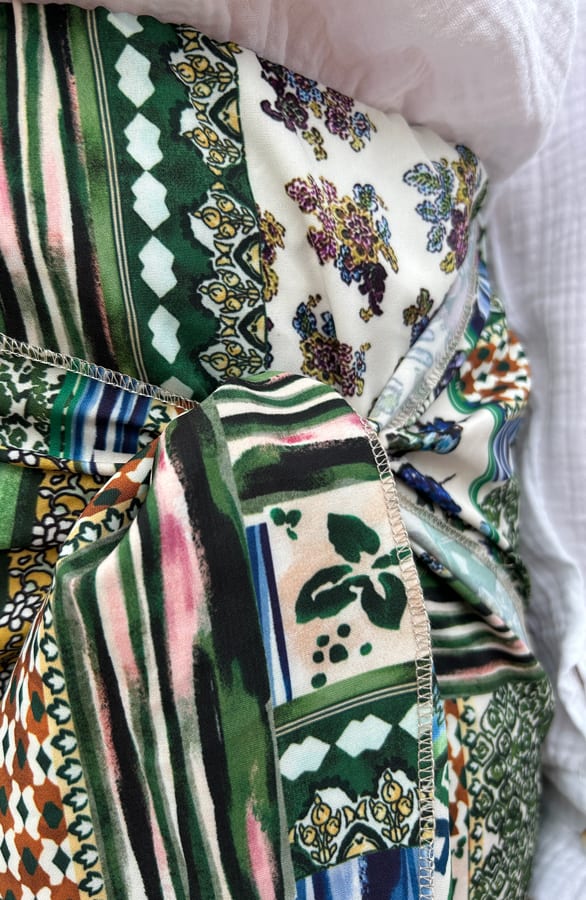 Wrap Skort Patchwork Yasmin Army – shoparchief — foto 2
