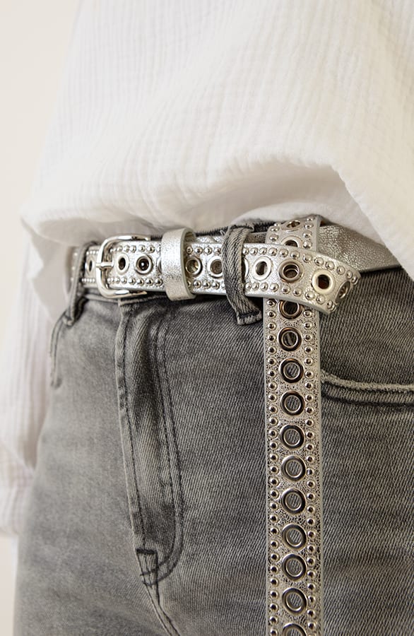 Zilveren Riem Met Ringen Jody – shoparchief — foto 4