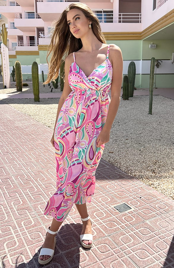Maxi Spaghetti Jurk Jacky Light Pink – shoparchief — foto 3