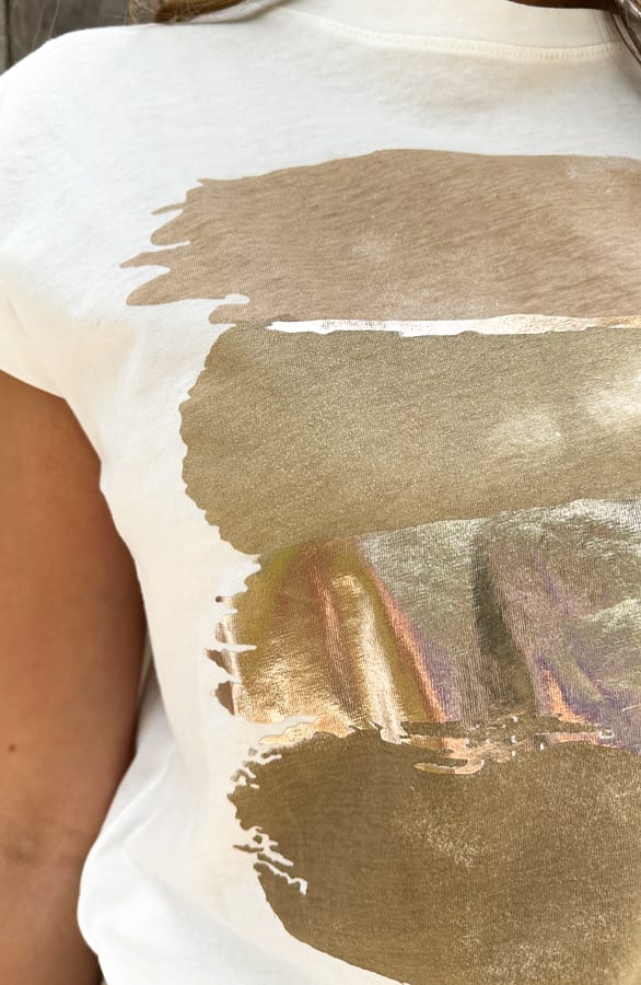 Banen T-shirt Loeka Beige – shirts & tops — foto 6
