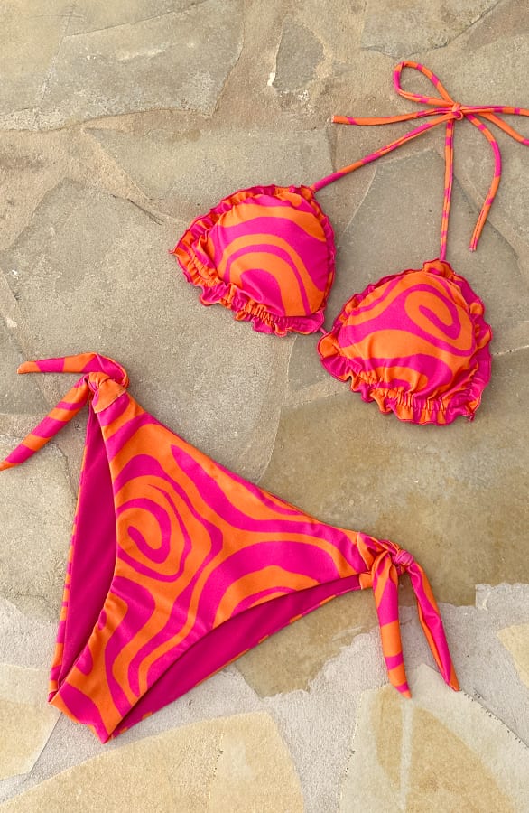 Bikini Broekje Nola Fuchsia Oranje – shoparchief