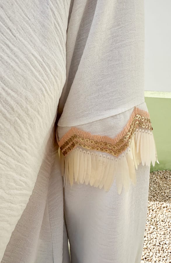 Blouse Met Mouw Details Lize Ecru – shoparchief — foto 5