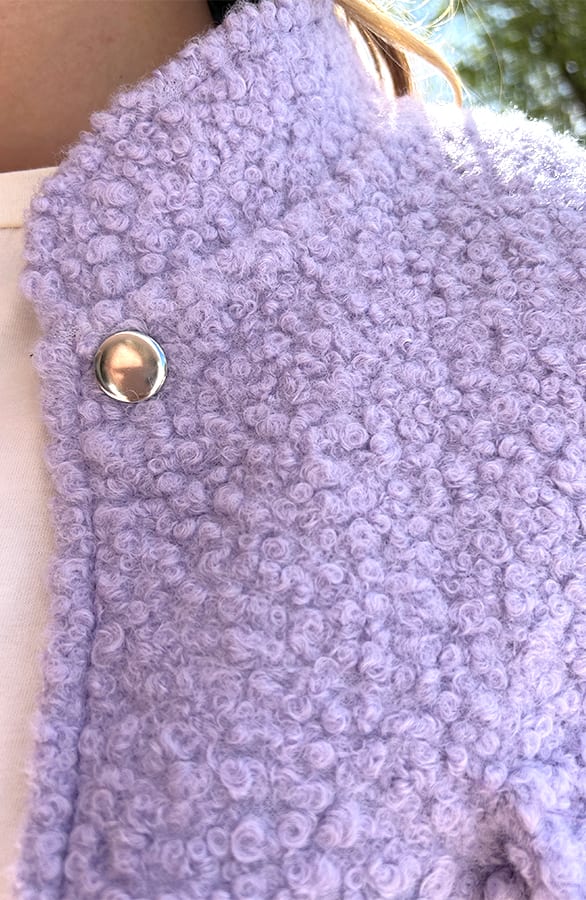 Bomber Jasje Bouclé Celine Lila – shoparchief — foto 4