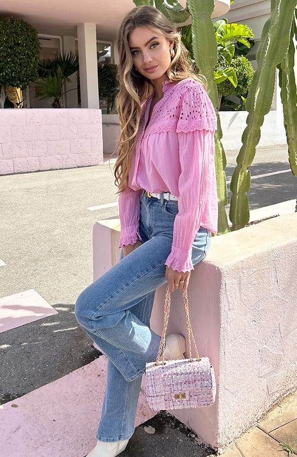 Bouclé Bag Jasmine Lila – shoparchief — foto 4
