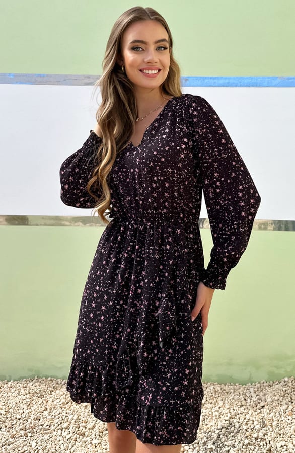 Dreamy V-Neck Dress Zoey – shoparchief — foto 2