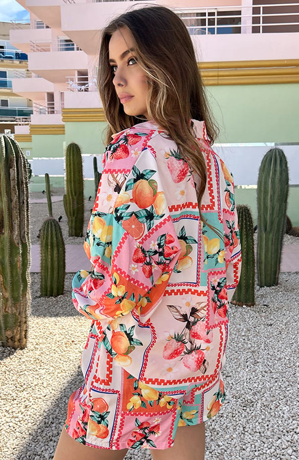 Exclusive Fruit Blouse Rosalin Multicolor – shoparchief — foto 2