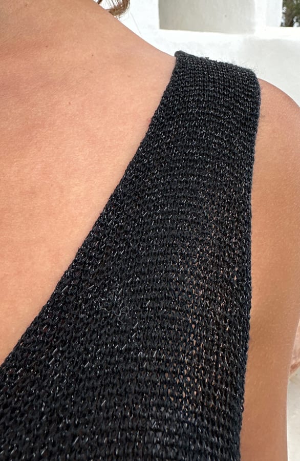 Gehaakte Lurex Top Hanna Zwart – shirts & tops — foto 5