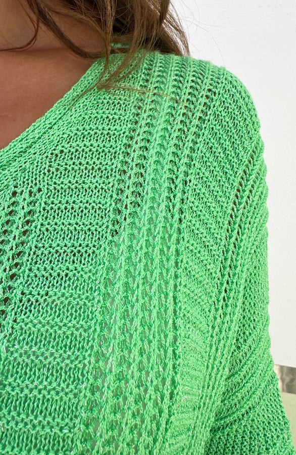Gehaakte Patroon Top Joyce Bright Green – shoparchief — foto 6