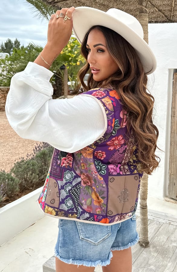 Gilet Met Patches Sahra Multicolor – shoparchief — foto 2