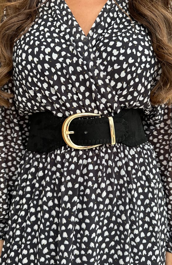 Hartjes Jurk Long Sleeve Millie Zwart – shoparchief — foto 6