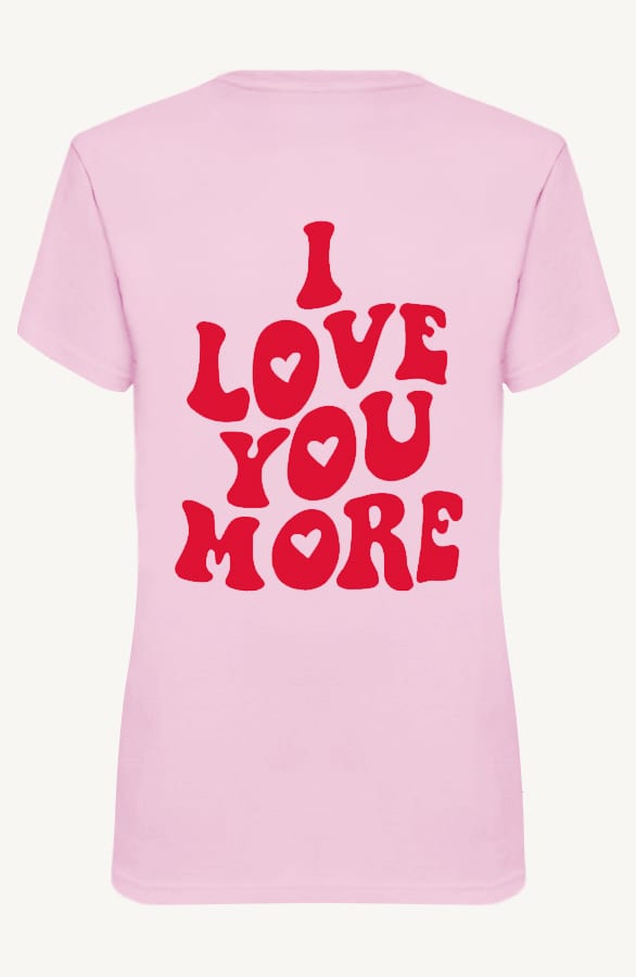 I Love You More Top Feline Roze – shoparchief