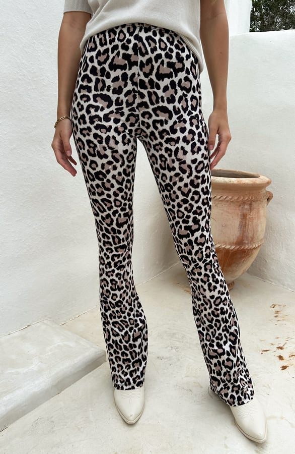 Janine Flared Broek Leopard Print – shoparchief — foto 2
