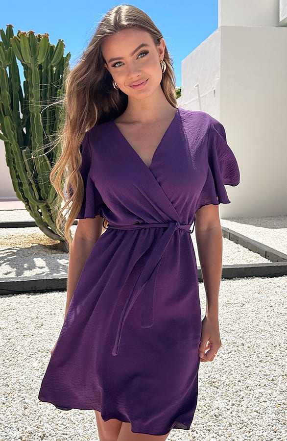 Jurk Nikkie Donker Paars 2.0 – shoparchief — foto 3