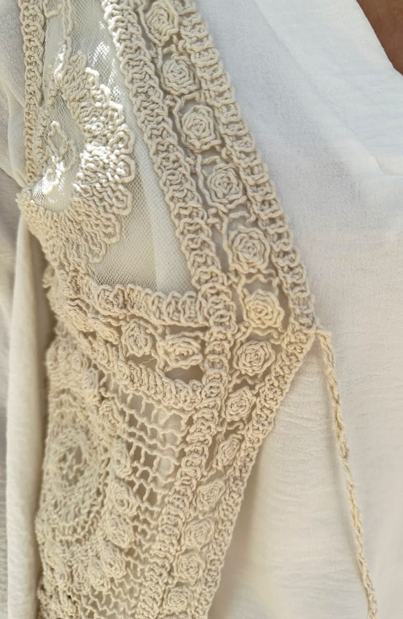 Kanten Bohemian Gilet Coco Beige – shoparchief — foto 6