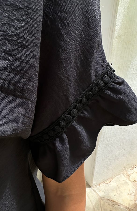 Kanten Detailed Top Dee Zwart – shirts & tops — foto 6