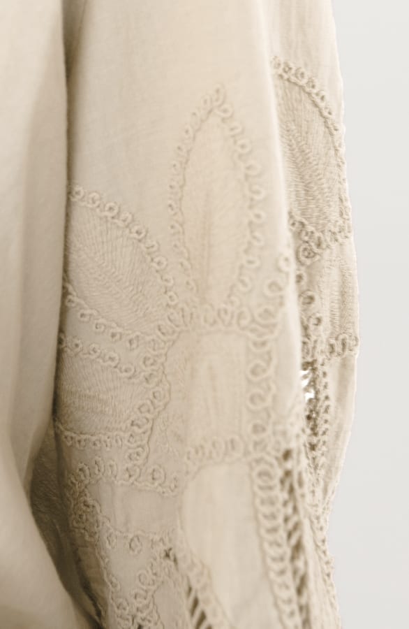 Katoenen Embroidery Blouse Juliette Beige – shoparchief — foto 5