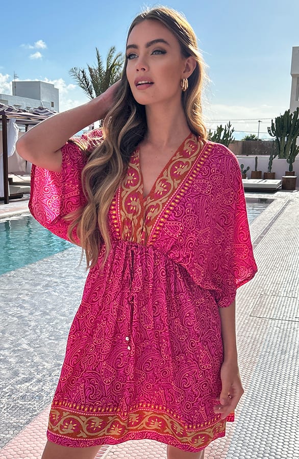 Katoenen Print Tuniek Maisy Roze – shoparchief — foto 2