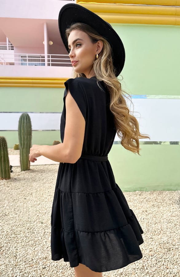 Laagjes Jurk Lexy Zwart – shoparchief — foto 5