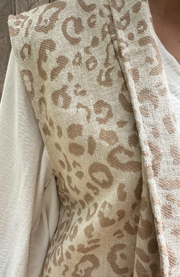 Leopard Gilet Oversized Yuna Beige – shoparchief — foto 6