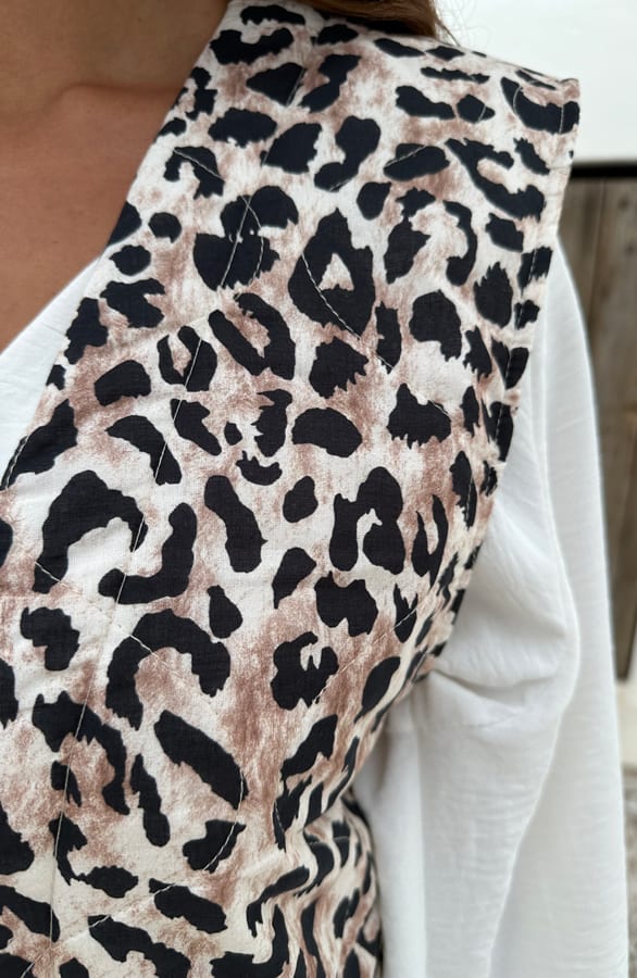 Leopard Padded Gilet Sanna – shoparchief — foto 6