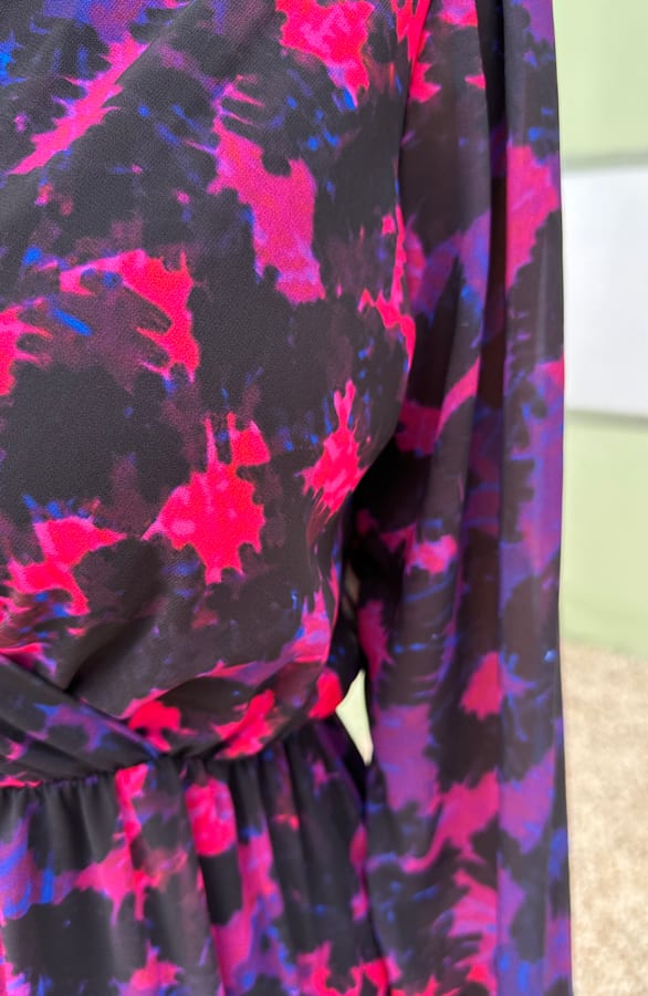 Leopard V-Hals Dress Kenza Donker Paars – shoparchief — foto 6