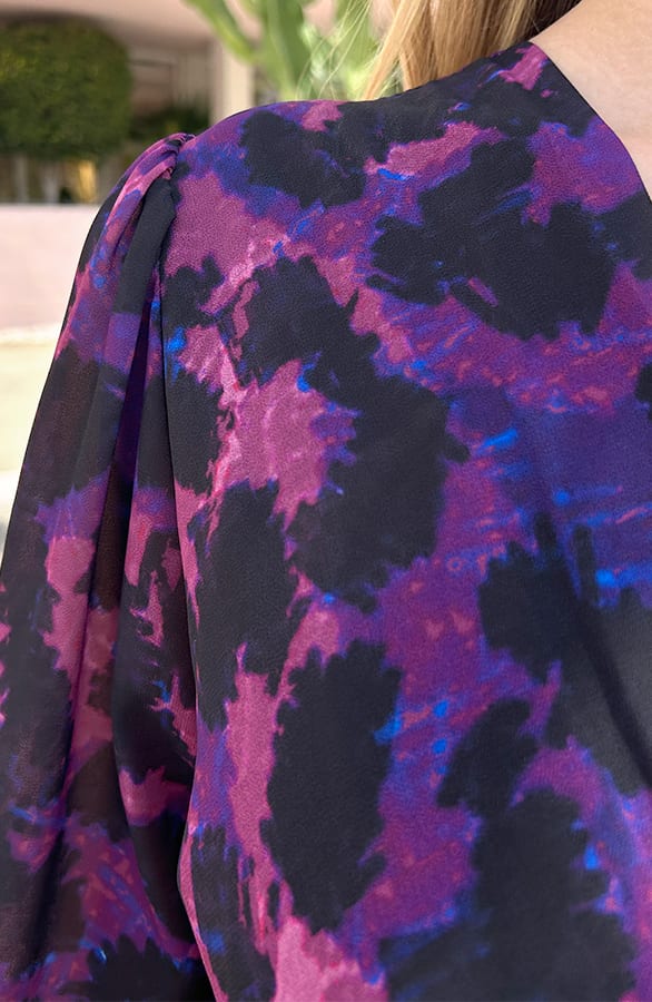 Leopard V-hals Dress Kenza Dust Roze – shoparchief — foto 4