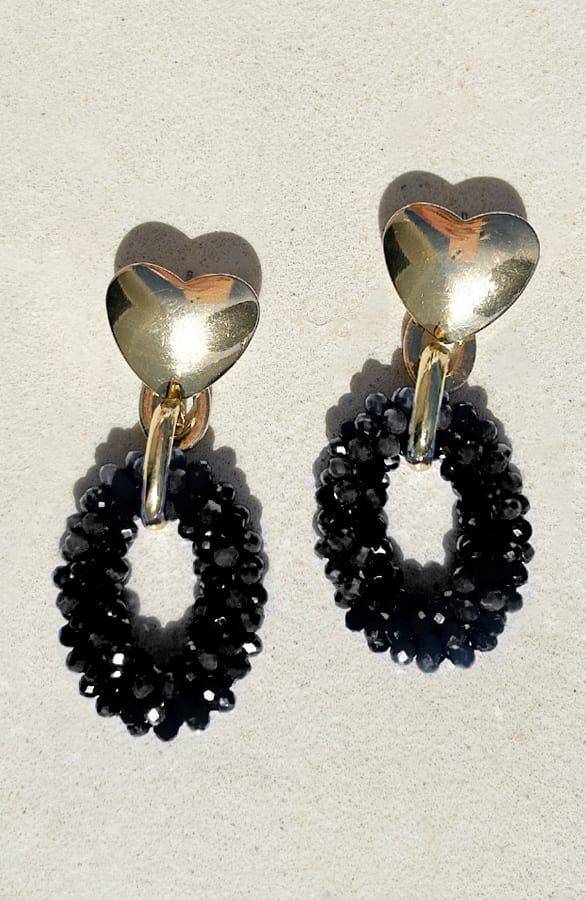 Loving Beads Oorbellen Janina Zwart – shoparchief