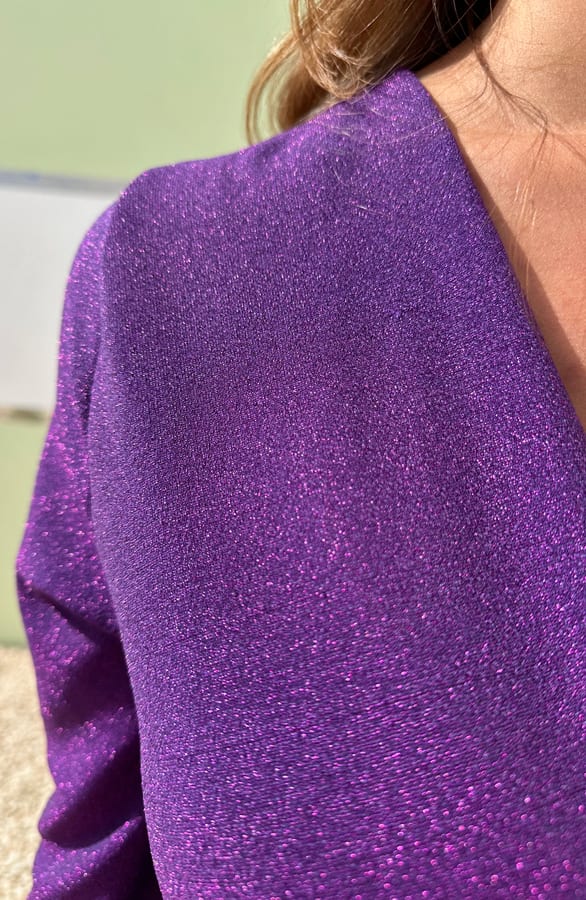 Lurex Jurk Taylor Dark Purple – shoparchief — foto 6