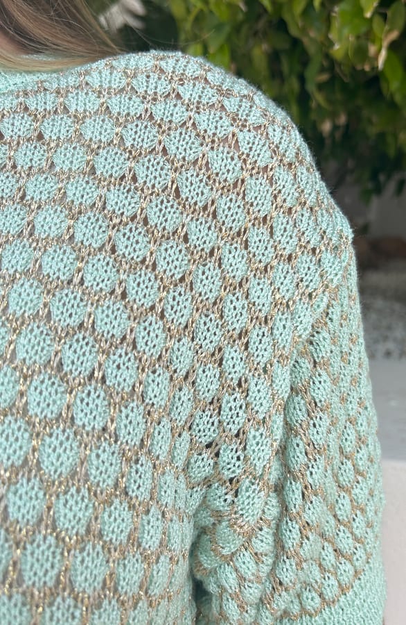 Lurex Knitted Top Nicole Mint – shoparchief — foto 4