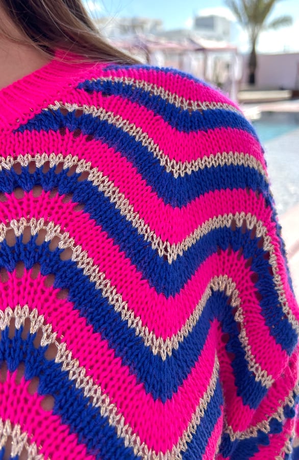 Lurex Zigzag Top Noély Neon – shoparchief — foto 5
