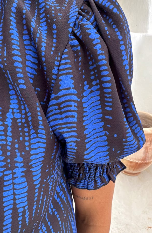 Lynn Top Print Kobalt – shirts & tops — foto 5