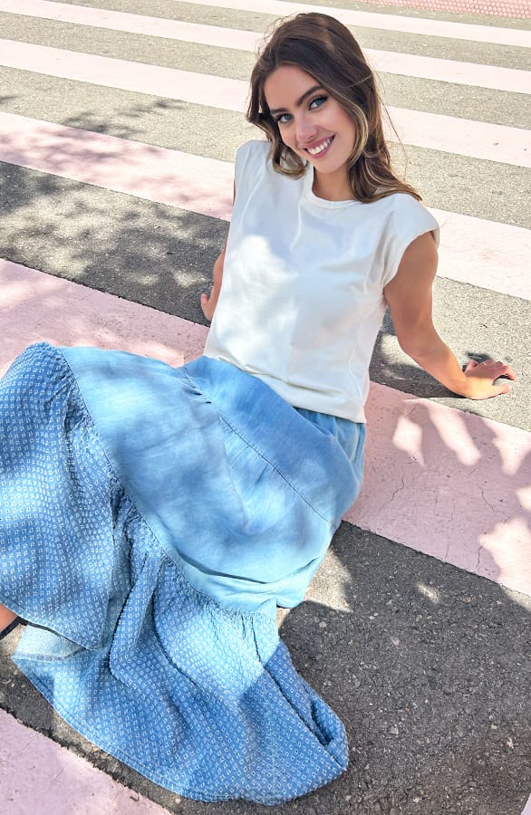 Maxi Rok Denim Donna Light Blue – shoparchief — foto 6
