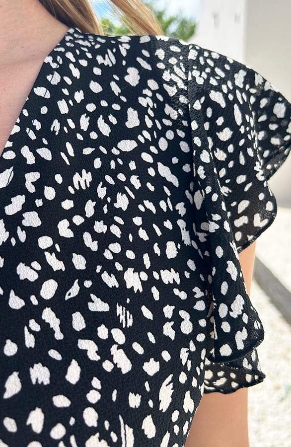 Midi Jurk Cheetah Jenny Zwart – alle jurkjes — foto 6