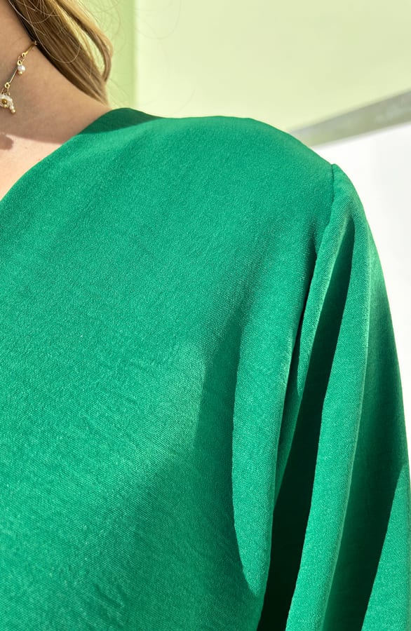 Midi Jurk Split Chelsea Bright Green – shoparchief — foto 4