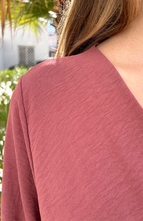 Midi Jurk Split Chelsea Dust Roze – shoparchief — foto 5