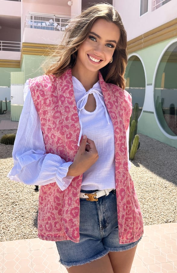 Mousseline Blouse Ruffle Romey Ecru – shoparchief — foto 8